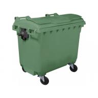Евроконтейнер для мусора 660 л (green)